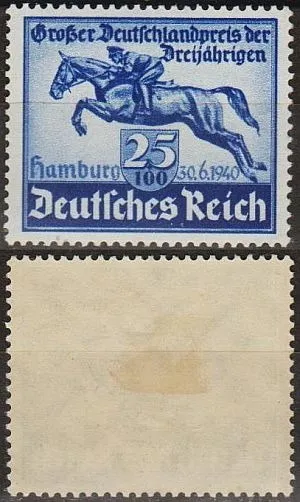 фото, 1940 - Рейх - Перегони в Гамбурзі Mi.746 _5,50 € *