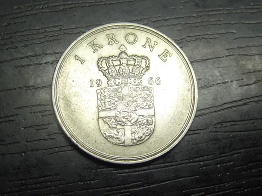 1 крона 1966 Данія Ціна
