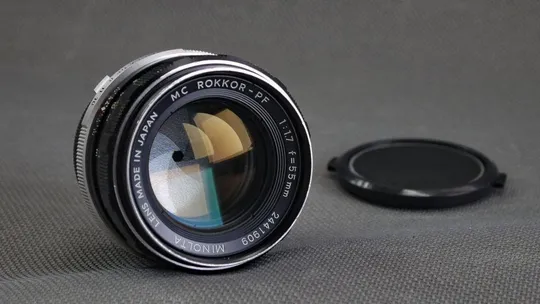 Об&#039;єктив Minolta MD Minolta MC Rokkor-PF 55mm 1:1.7 Ф52мм на полный кадр (24x36mm) Вживане Ціна