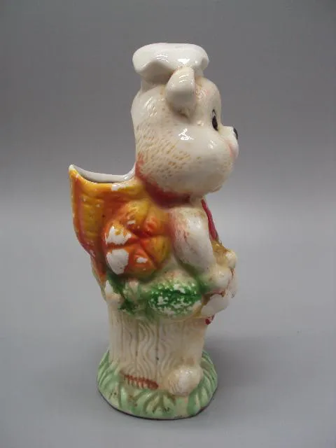 Подставка для кухонных принадлежностей, столовых приборов мишка фарфор карандашница 18 см №13476 Продаж