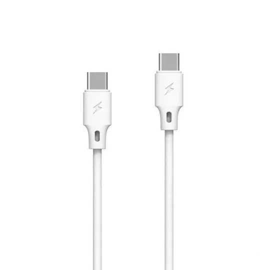 Кабель WK Type-C-Type-C WDC-106a-White 1 м белый Ціна