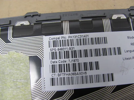 номер0726-1 клавіатура Keyboard  робоча з підсвіткою 848311-B31 PK13C32A01  для  HP Zbook 15 G4 G3 17 G3 оригінал Недорого