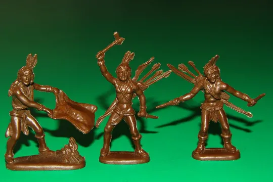 індіанське поселення табір СІУ №1209  индейцы ATLANTIC 60мм ПОВНИЙ НАБІР 5 !! Недорого