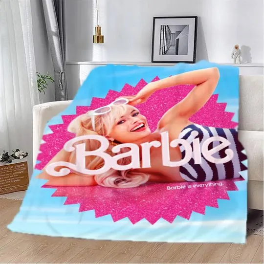 Плед 3D Барби Розовая девочка 2835_B 13098 135х160 см Ціна