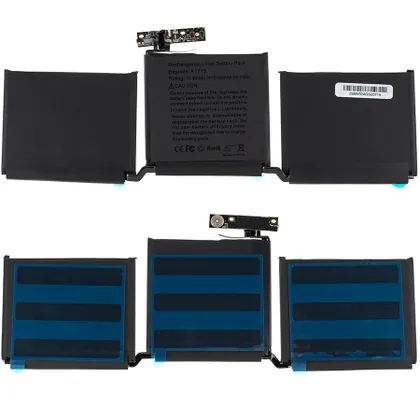 фото, Батарея для ноутбука Apple A1713 (A1708 MacBook Pro 13'' Late 2016 - Mid 2017) 11.4V 58Wh 5100mAh Black