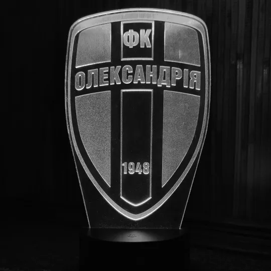 Акриловий світильник-нічник ФК Олександрія білий tty-n001581 Ціна