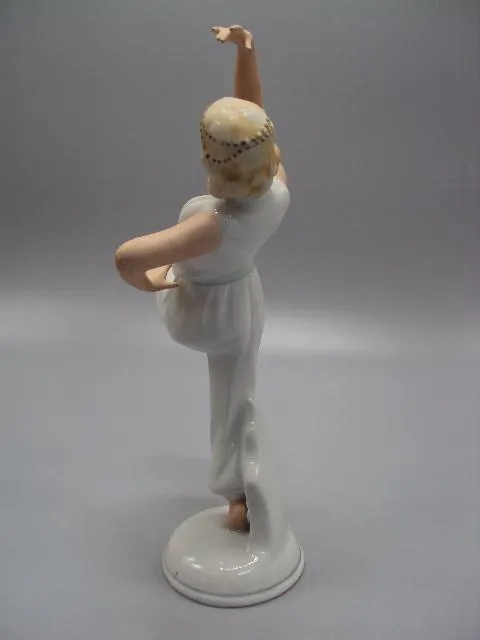 Купити Фигура фарфор статуэтка Schaubach Kunst Германия Кунст танцовщица девушка танцует 23 см №14493