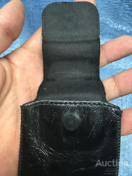 Чехол для телефона с магнитной застежкой, кожа, глянец, 12,5х6,5 см, для смартфона, плеера Інтернет-аукціон