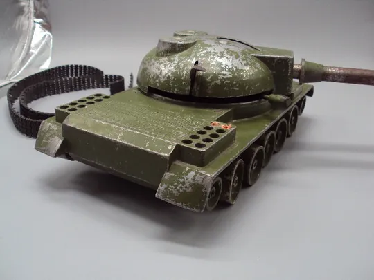 Детская игрушка модель танк большой металл тяжелый, стреляет 11,5 х 28,5 х 40,5 х 15,8 см №15537 Характеристики