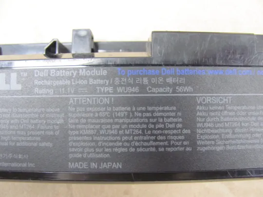 Оригінал АКБ, Акумуляторна батарея, battery, живлення, Оригінальна батарея DELL 0WU960 WU946 11.1V 56WH для DELL Dell Studio 15 1535 1536 1537 1555 1557 1558 PP33L PP39L Інтернет-аукціон