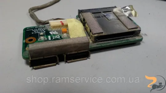 Плата картридер, USB Asus K51AC, *K51IO USB CR BOARD, б/в Ціна