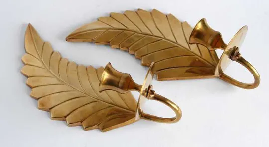 Свічники підсвічники настінні Крила 2 шт, латунь, Німеччина Продаж