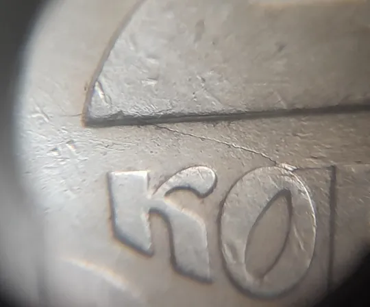 (7180) 25 копійок 1992 3БАм різновид розколів в слові "КОПІЙОК" на реверсі (25 копеек 1992 3БАм брак) Продаж