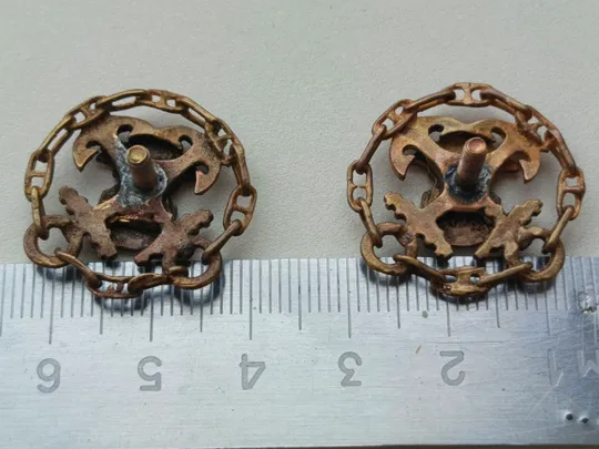 Эмблемы на петлицы, водолазы РЕЧФЛОТ СССР, ОБРАЗЦА 1940 года RRR Характеристики