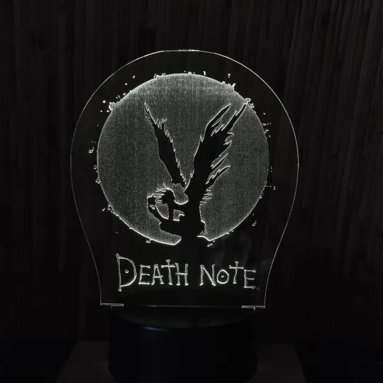 Акриловий світильник-нічник Зошит Смерті білий tty-n000305 Ціна