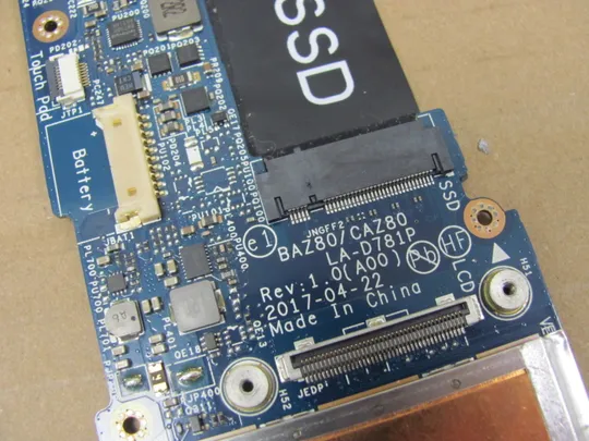 753-53 материнська плата BAZ80\CAZ80 LA-D781P SR33X i7-7Y75 для Dell XPS 13 9365 x360 оригінал Недорого