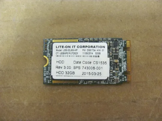 Купити номер0927-10 Lite-On Lss-32l6g-hp 32 ГБ NGFF M.2 2242 SSD MLC для HP EliteBook 840 740 745 G1 G2 ZBOOK 14 G2 оригінал