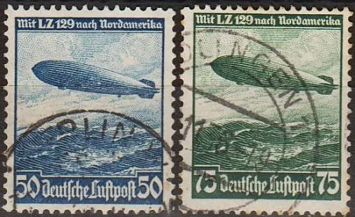 1936 - Рейх - Дирижабль Гінденбург Mi.606-607 Ціна