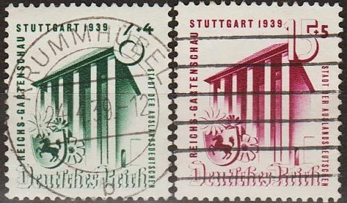 1939 - Рейх - Садова виставка в Штутгарті Mi.692-93  _9.0 € Ціна