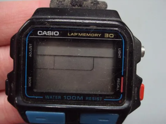 Наручные часы Casio Lap Memory 30 water 100M resist Japan винтаж водонепроницаемые №15082 Ціна