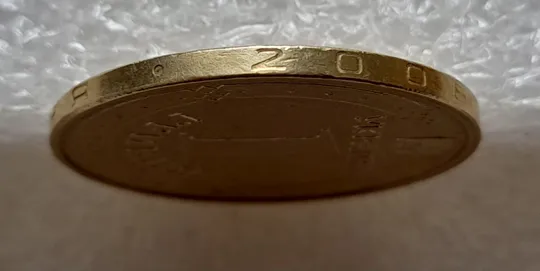 Купити (5122) 1 гривня 2006 двійний удар на реверсі + викрошка вверху &quot;2&quot; слова &quot;2006&quot; на гурті (1 гривна 2006 брак)