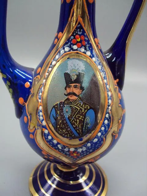 Купити Кувшин кобальт Иран король Шах Реза Пехлеви кобальтовое роспись высота с крышкой 29,5 см №13950