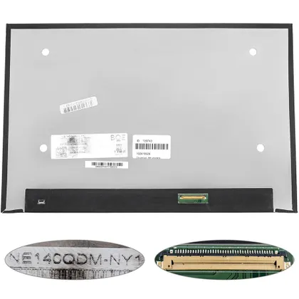 фото, Матрица 14.0" NE140QDM-NY1 (2560*1600, 40pin(eDP, IPS, 165Hz, цветопередача: 100% sRGB), LED, SLIM (без доп панели), матовая,