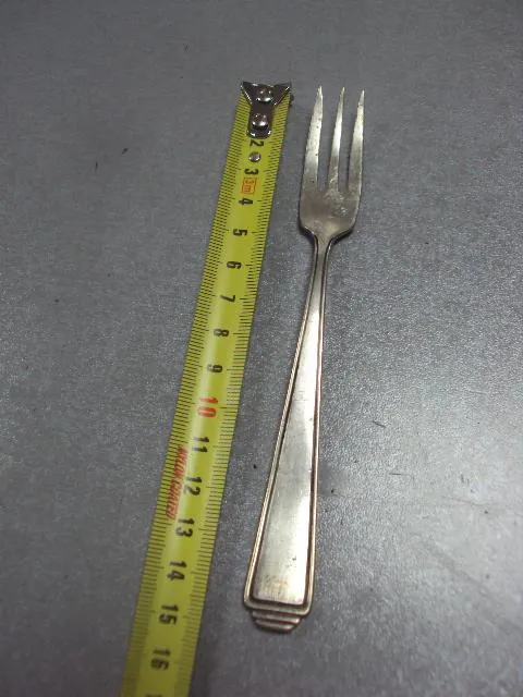 Вилка десертная 15 см клеймо WILLNER patent 90 посеребрение №10163 З аукціону