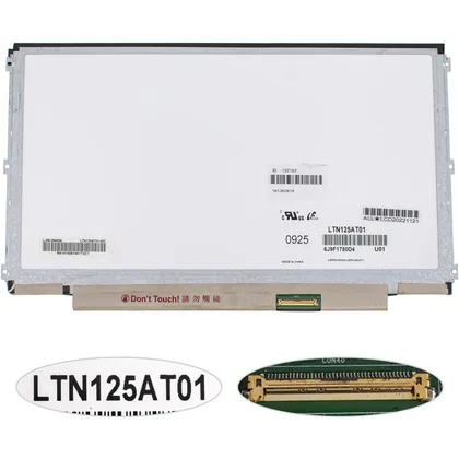 фото, Матриця 12.5" LTN125AT01 (1366 * 768, 40pin, LED, SLIM (горизонтальні вушка), матова, роз'єм справа внизу) для ноутбука