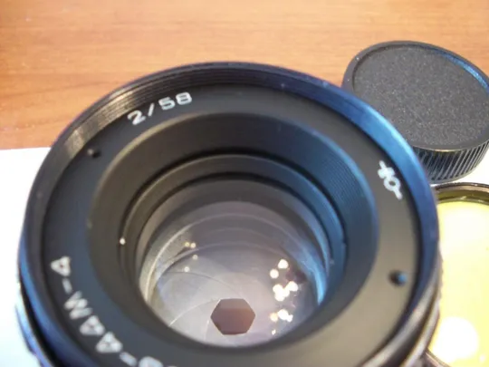 Купити Объектив Гелиос-44М-4 ,  M-42 [задняя крышка] No-84127185, чистые линзы. Светофильтра- Нет