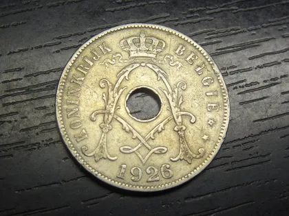 фото, 25 сантимів Бельгія 1926 Belgie