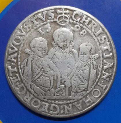 фото, Саксонія. Талер 1598 р. Крістіан Йоган. Копія.