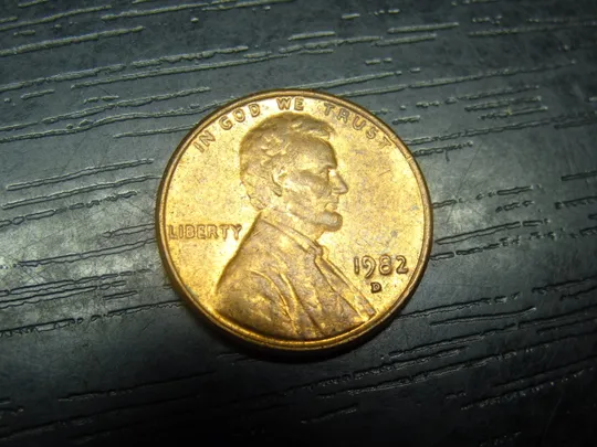 1 цент 1982 D США латунь велика дата Ціна