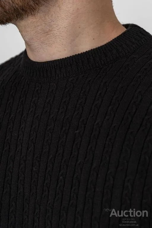 Свитер мужской, цвет черный, 161R880 Інтернет-аукціон
