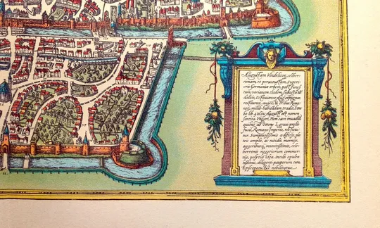 План карта Аугсбурга 1570 р. копія 1938 р. Лейпциг Fv8.9 Продаж