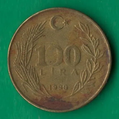 фото, 100 лір 1990 року Туреччина [МШ]
