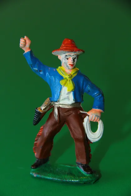 фото, ковбой ГДР №040 РОЙ РОС Еміль Байєр ТЕМНО-КОРИЧНЕВА ГУМА