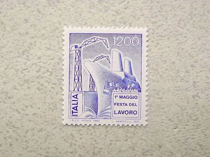 фото, Поштова марка Італія " Флот " 1983 рік **