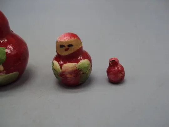 Матрешка дерево матрешки высота 1 см, 2 см, 3,4 см, 4,7 см, 6,8 см №13806 Продаж