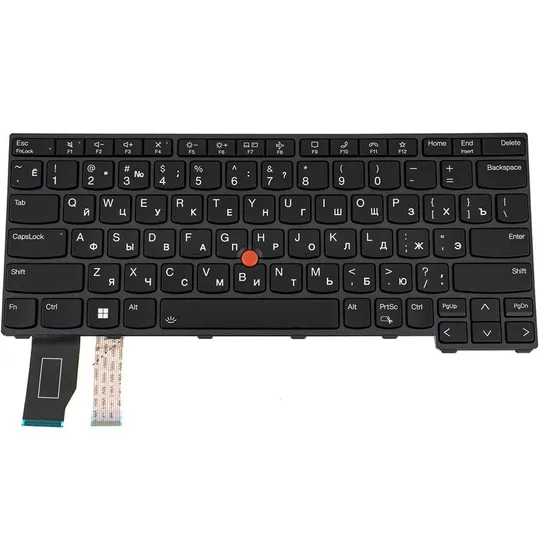 Купити Клавиатура для ноутбука LENOVO (ThinkPad: X13 Gen 2) rus, black, подсветка клавиш