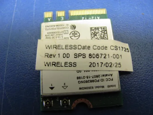 №174-3 Wi-Fi адаптер SPS 806721-001 806722-001  для HP EliteBook 840 820 G3 оригінал в хорошому стані Ціна