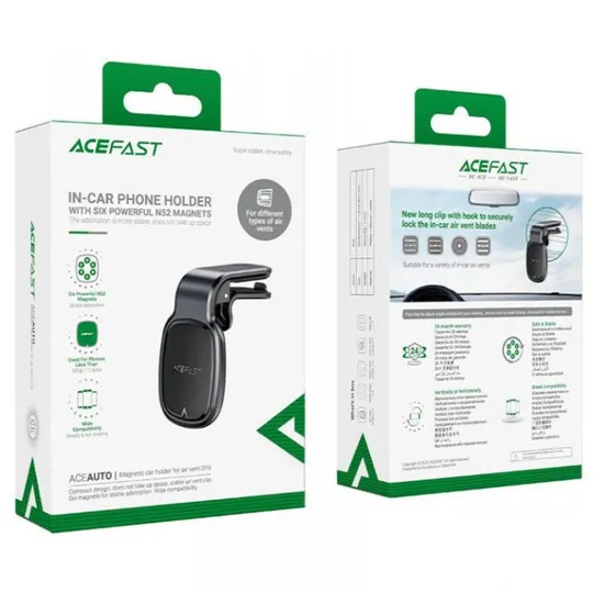 Автодержатель Acefast D16 magnetic car holder for air vent Де купити