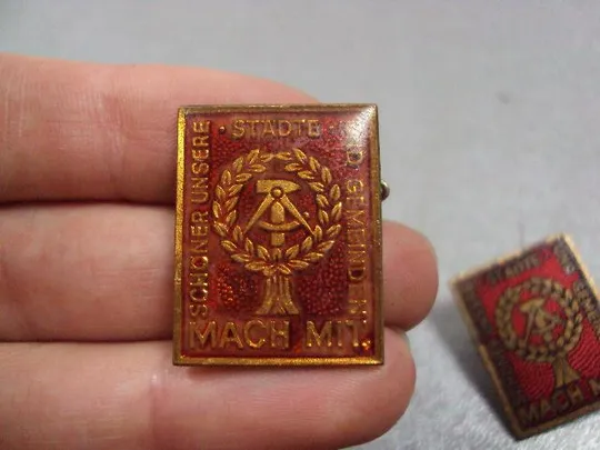 Купити знак schoner unsere stadte und gemeinden MACH MIT гдр лот 2 шт №3924