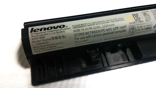Li-Ion Аккумулятор Lenovo Type FRU L12M4A02 32WH 14.4V 2200mAh к ноутбукам Lenovo Ideapad G400, G400 Продаж
