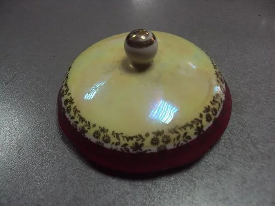 Крышка от сахарницы мадонна Германия Kahla фарфор кахла высота 5 см (есть скол) №10770 Ціна