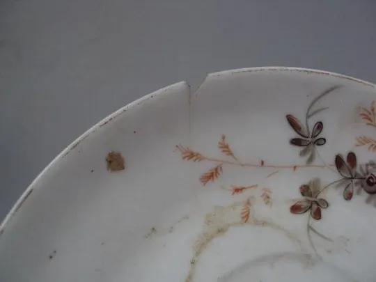 Чашка и блюдце фарфор Кузнецов кружка с блюдцем Кузнецова узор цветы лот под реставрацию №32 Де купити