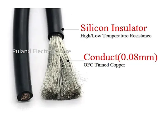 Провід силіконовий м&#039;який 18 AVG червоний+чорний по 1 метру З аукціону