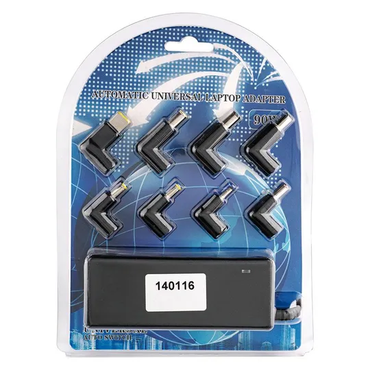 Універсальний блок живлення для ноутбука 15-20V, 90W, 14 змінних роз'ємів, black Ціна