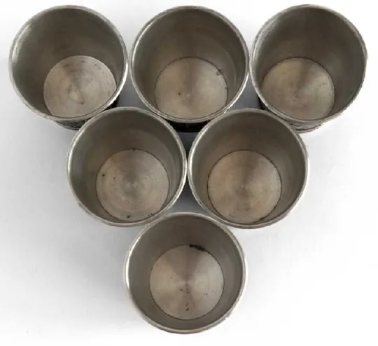 Келихи Spitzweg 6 шт по 120 мл олово VOGEL Germany Інтернет-аукціон