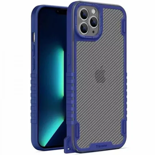 Чехол TPU+PC TRAVEL Carbon для Apple iPhone 12 Pro (6.1") Ціна